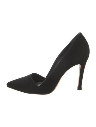 Pre-owned Alice And Olivia Suede Pumps In Black