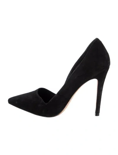 Pre-owned Alice And Olivia Suede Pumps In Black