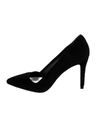 Pre-owned Alice And Olivia Suede Pumps In Black