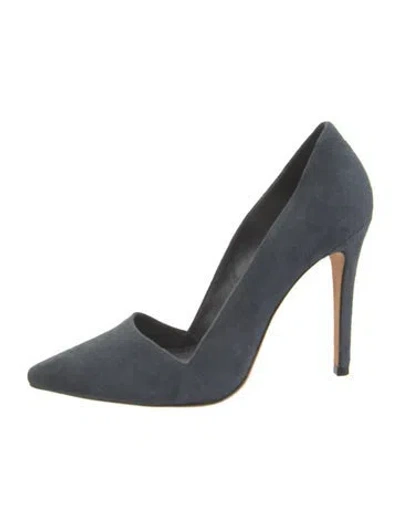 Pre-owned Alice And Olivia Suede Pumps In Blue