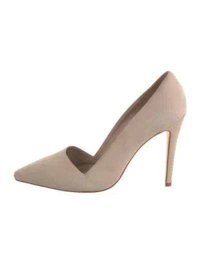 Pre-owned Alice And Olivia Suede Pumps In Neutral