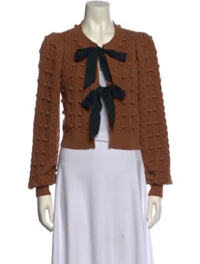 Pre-owned Alice And Olivia Sweater In Brown