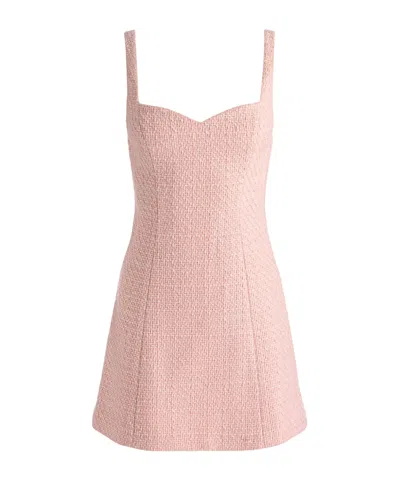 Alice And Olivia Sweetheart-neck Mini Dress In Pink