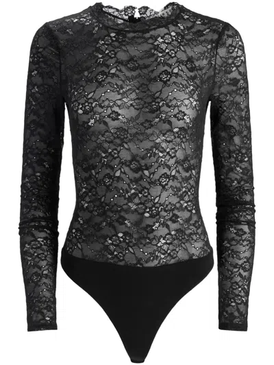 Alice And Olivia Taeyn Bodysuit In Black
