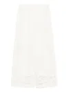 Alice And Olivia Tanya Embroidered Eyelet Trousers In White