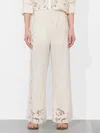 Alice And Olivia Tanya Embroidered Eyelet Trousers