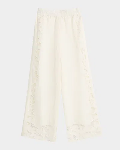 Alice And Olivia Tanya Eyelet Pull-on Pants