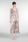 Alice And Olivia Alice + Olivia Tara Printed Long Dress