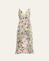 Alice And Olivia Alice + Olivia Tara Printed Long Dress In Dollhouse