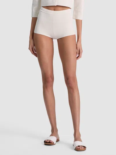 Alice And Olivia Tarina Knit Hot Pant In White
