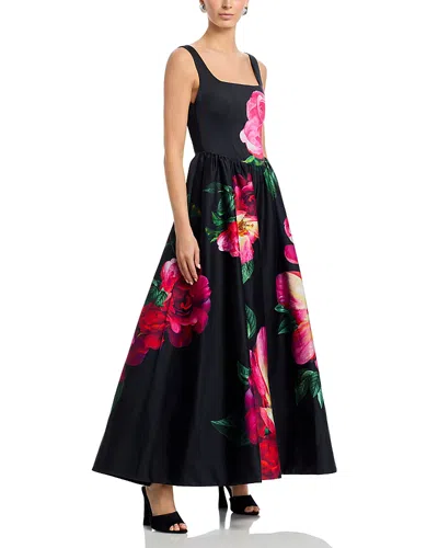 Alice And Olivia Tarrie Drop Waist Dress In Black