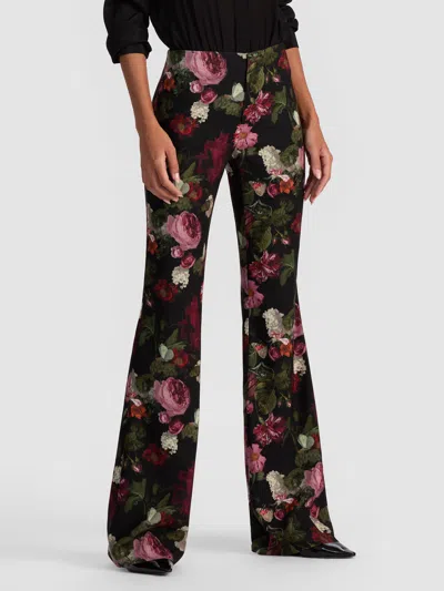 Alice And Olivia Teeny Bootcut Pant In Multi