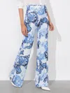 Alice And Olivia Alice And Oliva Teeny Printed Bootcut Pants In Scroll Symphony