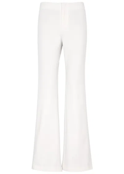 Alice And Olivia Teeny Bootcut Stretch-jersey Trousers In White
