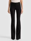 Alice And Olivia Teeny Side Slit Pant In Black