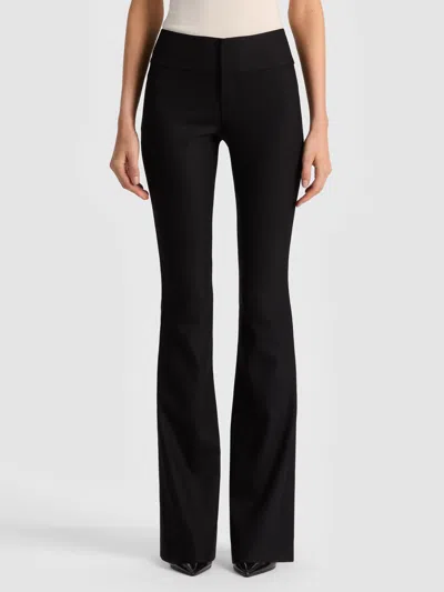 Alice And Olivia Teeny Side Slit Pant In Black