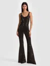 Alice And Olivia Teresa Embellished Jumpsuit In Multi