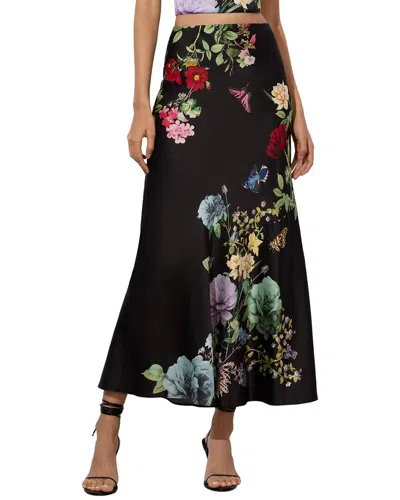 Alice And Olivia Terese Slip Skirt In Black