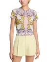 Alice And Olivia Day Dreamer Tess Crewneck Tee In Daydreamer