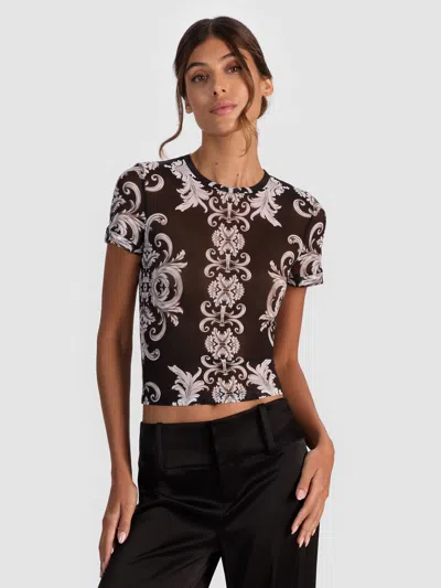 Alice And Olivia Tess Tee In Multi