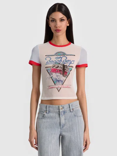 Alice And Olivia Tess Tee In Multi