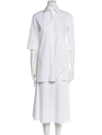 Pre-owned Alice And Olivia Three-quarter Sleeve Tunic In Neutral