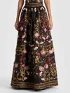 Alice And Olivia Tina Ballgown Skirt In Multi