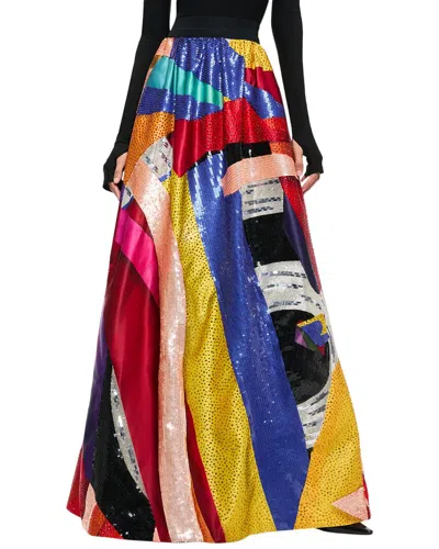 Alice And Olivia Tina Maxi Skirt In Limitless
