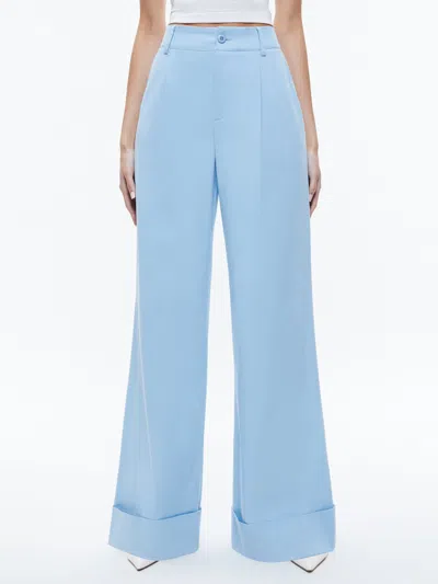 Alice And Olivia Tomasa Pant In Blue