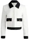 Alice And Olivia Topher Jacket In 中性色