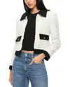 Alice And Olivia Topher Jacket In White