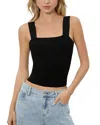 Alice And Olivia Torie Wide Strap Wool-blend Tank