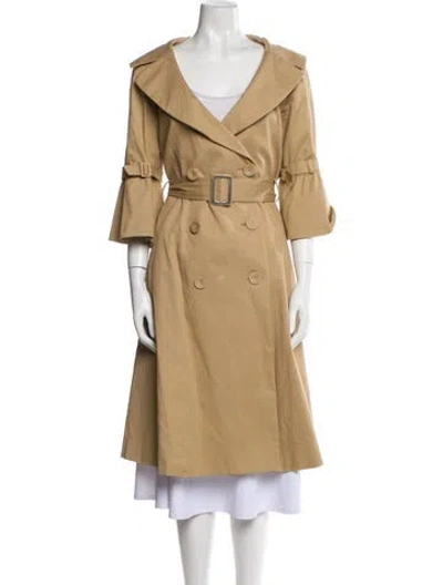 Pre-owned Alice And Olivia Trench Coat In Neutral