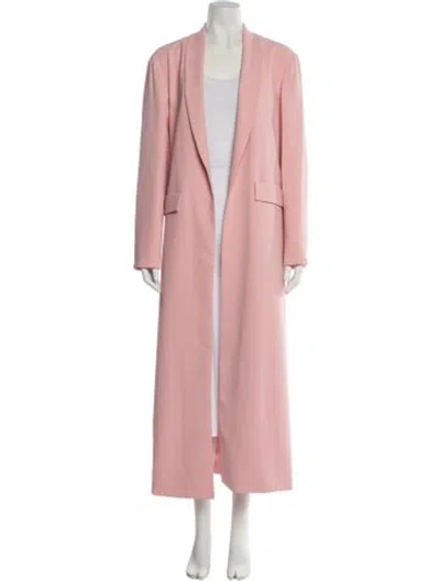 Pre-owned Alice And Olivia Trench Coat In Pink