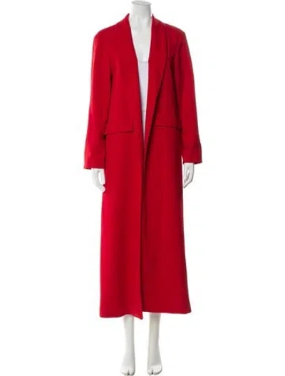 Pre-owned Alice And Olivia Trench Coat In Red