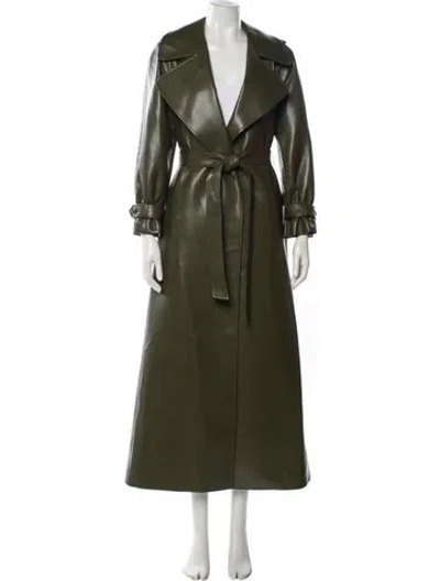 Pre-owned Alice And Olivia Trench Coat W/ Tags In Green