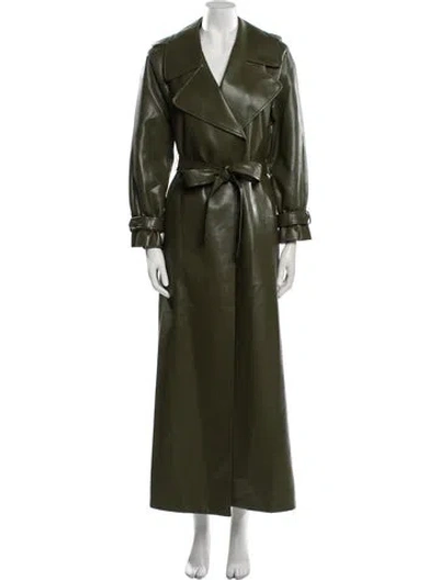 Pre-owned Alice And Olivia Trench Coat W/ Tags In Green
