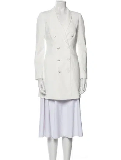 Pre-owned Alice And Olivia Trench Coat W/ Tags In White