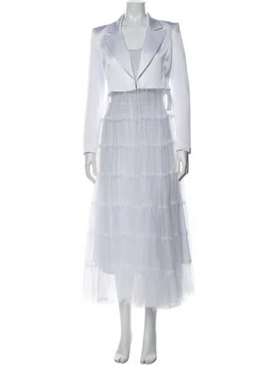 Pre-owned Alice And Olivia Trench Coat W/ Tags In White