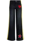 Alice And Olivia Trish Jeans In Black