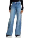 Alice And Olivia Trish Mr. Baggy Mid Rise Jeans In Denim In Denim