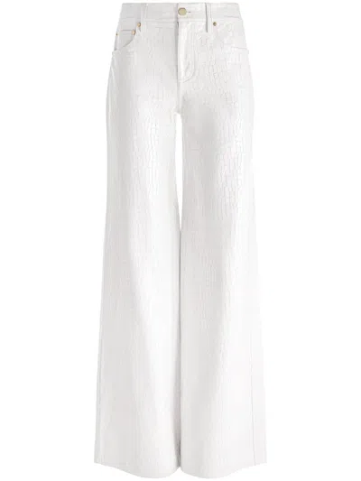 Alice And Olivia Trish Trousers In White