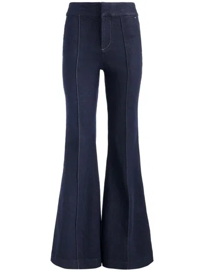 Alice And Olivia Trouser Flared Jeans In Blue