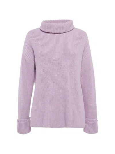 Pre-owned Alice And Olivia Turtleneck Knit Sweater In Purple