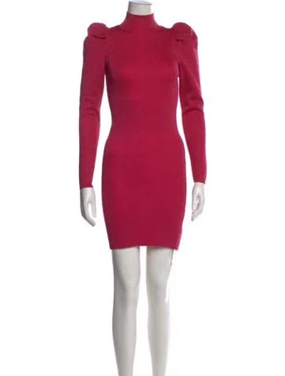Pre-owned Alice And Olivia Turtleneck Mini Dress