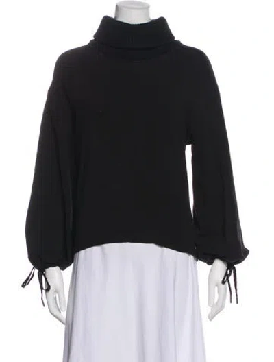 Pre-owned Alice And Olivia Turtleneck Sweater In Black