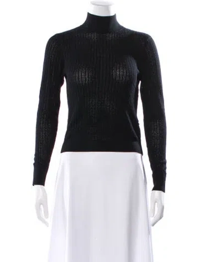 Pre-owned Alice And Olivia Turtleneck Sweater In Black