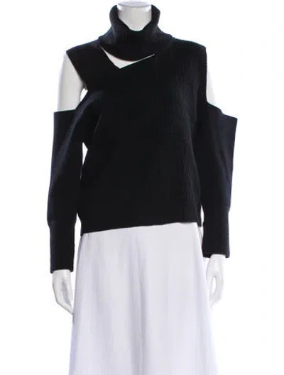 Pre-owned Alice And Olivia Turtleneck Sweater In Black