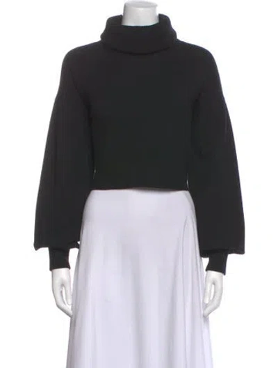 Pre-owned Alice And Olivia Turtleneck Sweater In Black