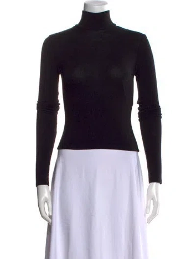 Pre-owned Alice And Olivia Turtleneck Sweater In Black